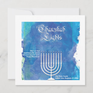 Chanukah Lights Holiday Card シーズンカード