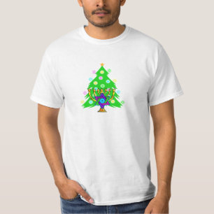 Chanukkahおよびクリスマス Tシャツ