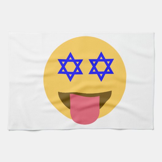 chanukkah hanukkah絵文字 キッチンタオル (横)