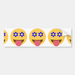 chanukkah hanukkah絵文字 バンパーステッカー