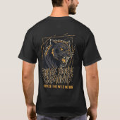 Chaos Breeds Creativity Panther Embrace The Wild Tシャツ (裏面)