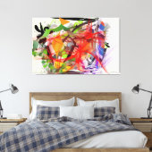 "CHAOS" - CANVAS ART - DEBBIE DAVIDSOHN - GIVES キャンバスプリント (インサイチュ (寝室))