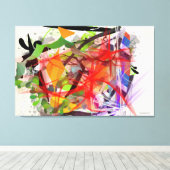 "CHAOS" - CANVAS ART - DEBBIE DAVIDSOHN - GIVES キャンバスプリント (インサイチュ (ウッドフロア))