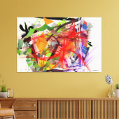 "CHAOS" - CANVAS ART - DEBBIE DAVIDSOHN - GIVES キャンバスプリント (インサイチュ (リビング))