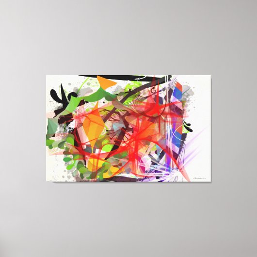 "CHAOS" - CANVAS ART - DEBBIE DAVIDSOHN - GIVES キャンバスプリント (正面)