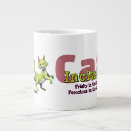 Chaos Cat 20oz Mug – Incitata: Frisky in Sheets ジャンボコーヒーマグカップ