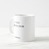 Chaos Coordinator Funny Mom Mug | Minimalist  コーヒーマグカップ (正面左)