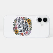 Chaos Coordinator Mom Life Wildflower フラワー iPhone 16ケース (裏面横)