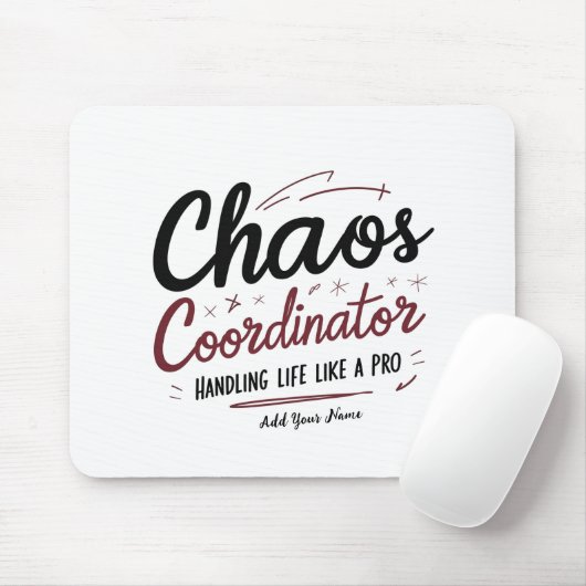 Chaos Coordinator Mousepad – Personalized Desk Gif マウスパッド (マウス)