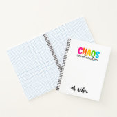 Chaos Coordinator Notebook – Funny Teacher Quote ノートブック (内部)