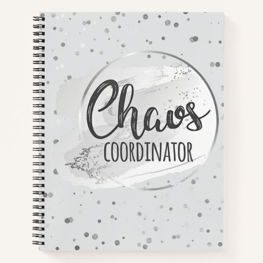 Chaos Coordinator Silver Notebook Planner ノートブック (正面)