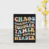 Chaos Coordinator Toddler Tamer Tiny Human Herder  カード (黄色い花)