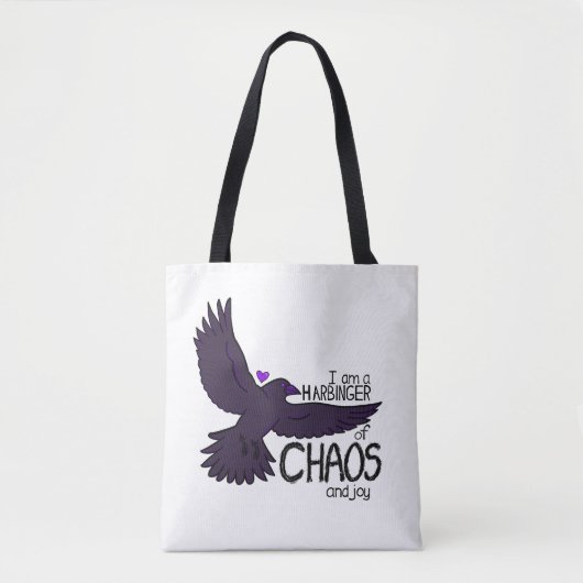 Chaos Crow Tapestry トートバッグ (正面)