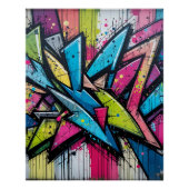 Chaos & Harmony: Abstract Graffiti Explosion Poste ポスター (正面)