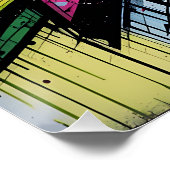 Chaos & Harmony: Abstract Graffiti Explosion Poste ポスター (コーナー)