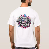 CHAOS_IN_MESSAGE型枠_CLARITY_IN_MESSAGE Tシャツ (裏面)