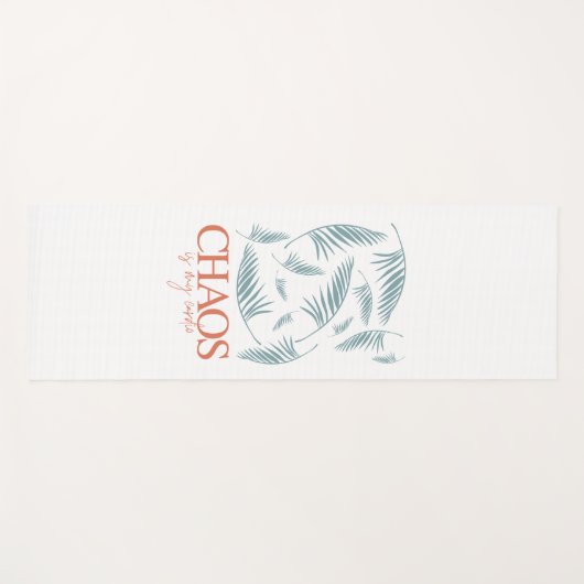 Chaos Is My Cardio ヨガマット (正面(横))
