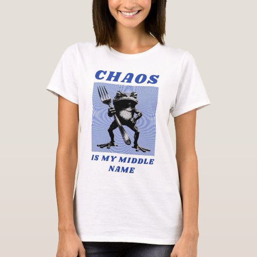 chaos is my middle name tシャツ (正面)