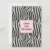 Chaos isn't the enemy 招待状 (正面)