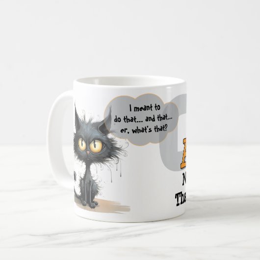 Chaos Kitty Mug: Not Sorry コーヒーマグカップ (正面左)