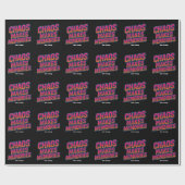 Chaos Makes Memories Retro Synthwave Design Funny  ラッピングペーパー (フラット)