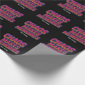 Chaos Makes Memories Retro Synthwave Design Funny  ラッピングペーパー (角)