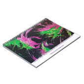 Chaos Neon Blossom Strike Spiral Photo Notebook ノートブック (左側)