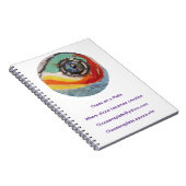 Chaos on a Plate Spiral Notebook – Swirl Gear  ノートブック (右側)