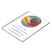 Chaos on a Plate Spiral Notebook – Swirl Gear  ノートブック (左側)