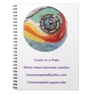Chaos on a Plate Spiral Notebook – Swirl Gear  ノートブック