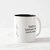 Chaos Plus Coffee Funny Mug ツートーンマグカップ (正面右)