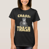Chaos & Trash Garbage Panda Funny Raccoon 1 Tシャツ (正面)