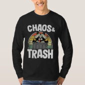 Chaos & Trash Garbage Panda Raccoon 1 Tシャツ (正面)