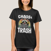 Chaos & Trash Garbage Panda Raccoon 1 Tシャツ (正面)