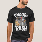 Chaos & Trash Garbage Panda Raccoon 2 Tシャツ (正面)