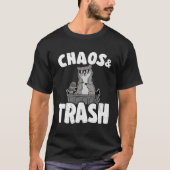Chaos & Trash Garbage Panda  Raccoon  4 Tシャツ (正面)