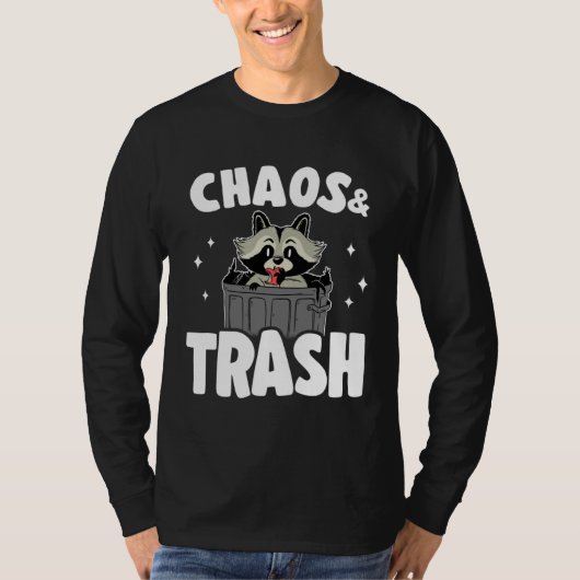 Chaos & Trash Garbage Panda Raccoon  6 Tシャツ (正面)