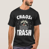 Chaos & Trash Garbage Panda Raccoon 6 Tシャツ (正面)
