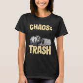 Chaos & Trash Garbage Panda  Raccoon Tシャツ (正面)