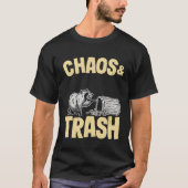 Chaos & Trash Garbage Panda  Raccoon Tシャツ (正面)