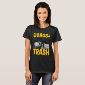 Chaos & Trash Garbage Panda Raccoon Tシャツ (正面フル)