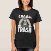 Chaos & Trash Garbage Panda Rainbow Raccoon Tシャツ (正面)