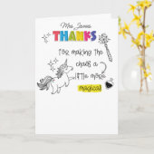 Chaos unicornギフト券の魔法 カード (黄色い花)