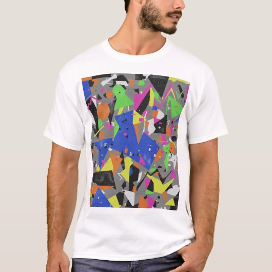Chaotic Anti-Design Poster | Overlapping Abstract Tシャツ (正面)