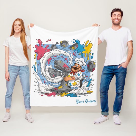 Chaotic Chef With Exploding Mixer フリースブランケット (インサイチュ)