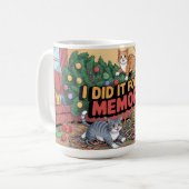 Chaotic Christmas Cats コーヒーマグカップ (正面左)