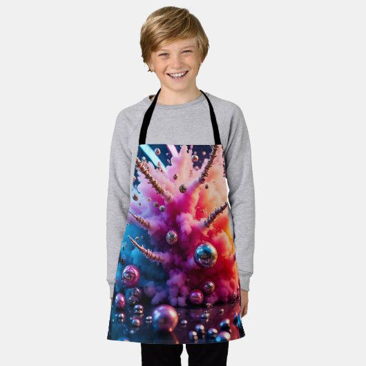 Chaotic Explosions エプロン (着用した状態)