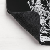 Chaotic Feral Funny Rpg Party Fantasy Animal Meme  マウスパッド (コーナー)