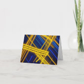 Chaotic Glowing Cyberpunk Magenta Tech Digital サンキューカード (裏面)