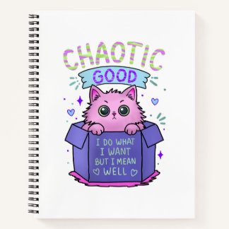 Chaotic Good Cat | 私のしたいようにする ノートブック
